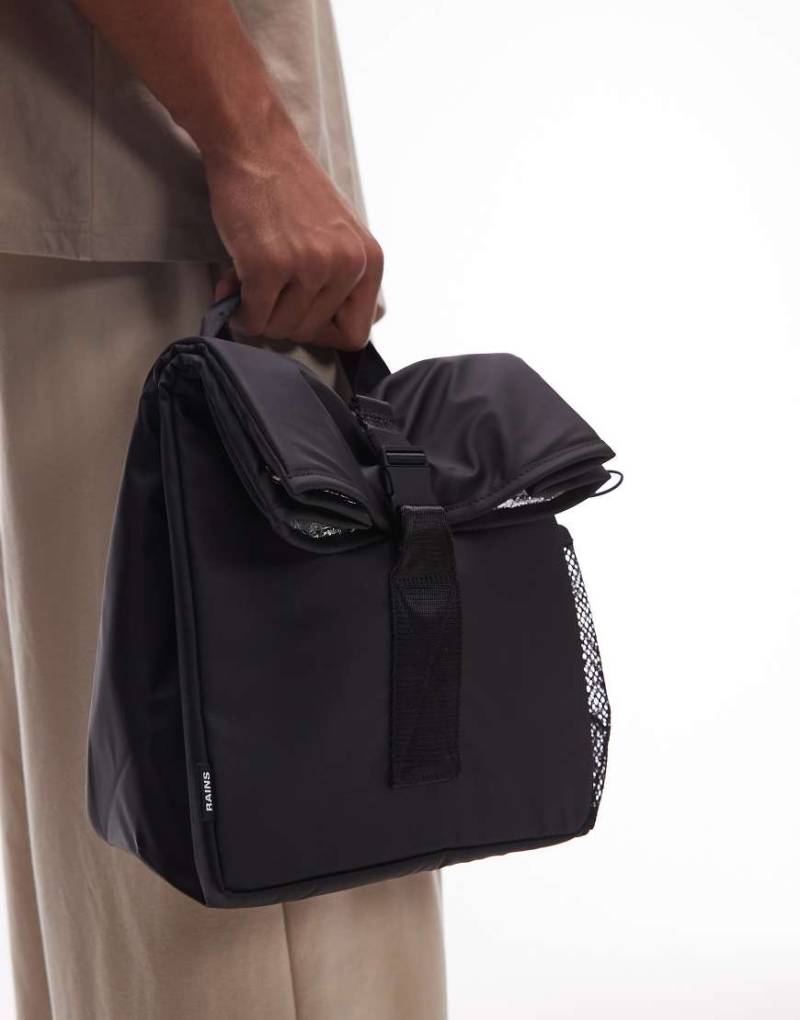 Rains - Große Lunch-Tasche in Schwarz von Rains