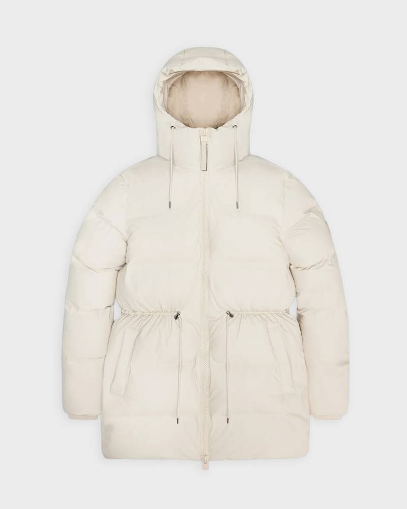 Rains Jacket Alta Long Puffer String W Dune von Rains