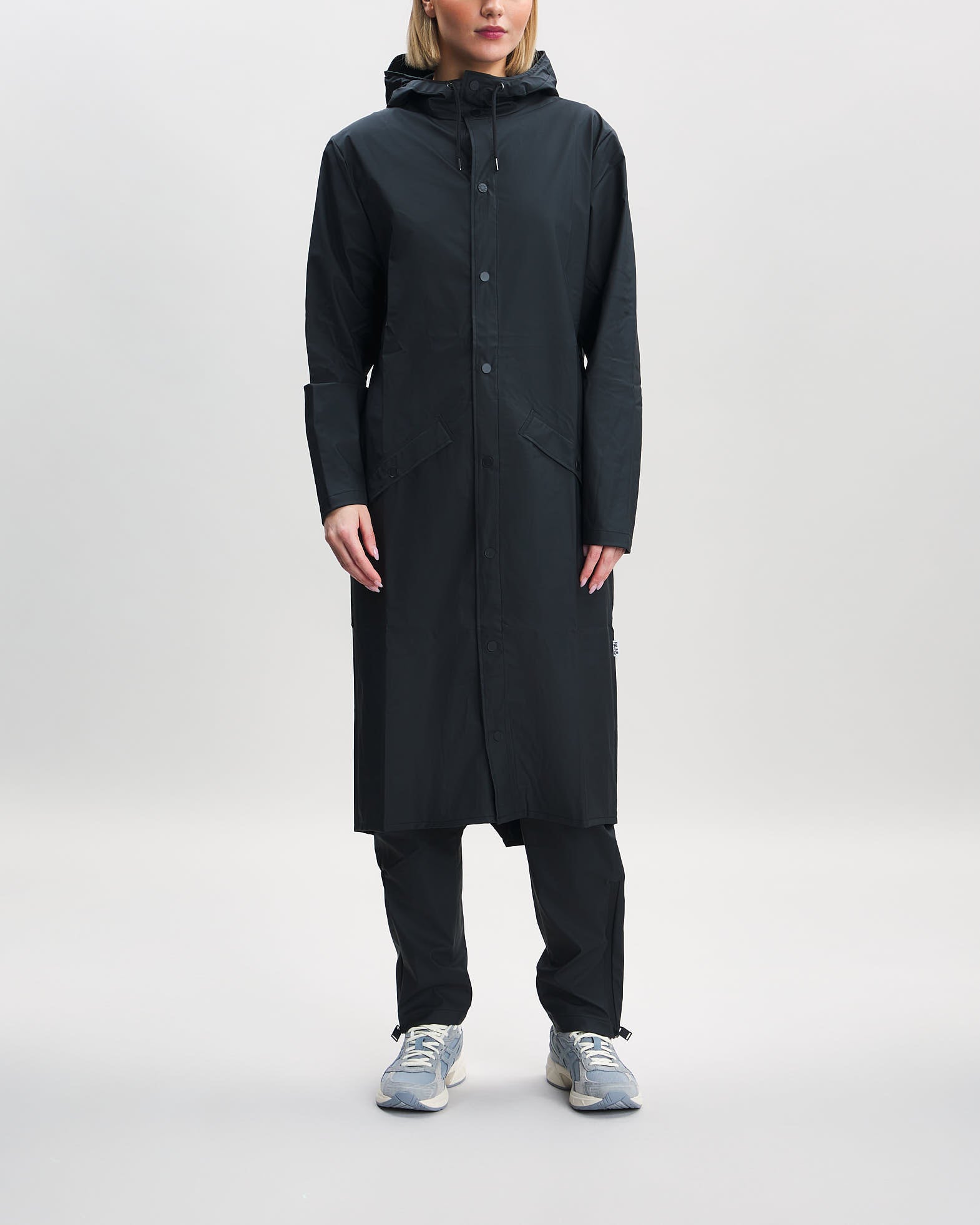 Rains Jacket Longer W3 Black Rains Jacket Longer W3 Black von Rains
