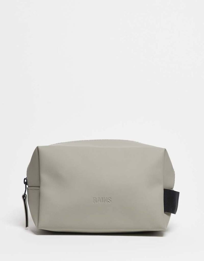 Rains - Kleiner, wasserdichter Kulturbeutel in Salbeigrün von Rains