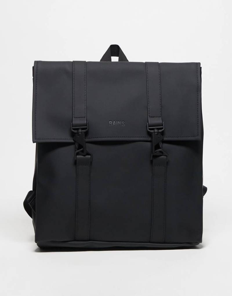 Rains - MSN - Wasserfester, kleiner Unisex-Rucksack in Schwarz von Rains