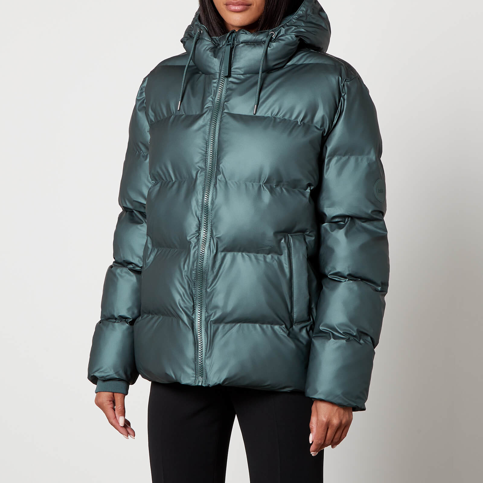 Rains Nylon Puffer Jacket - L von Rains