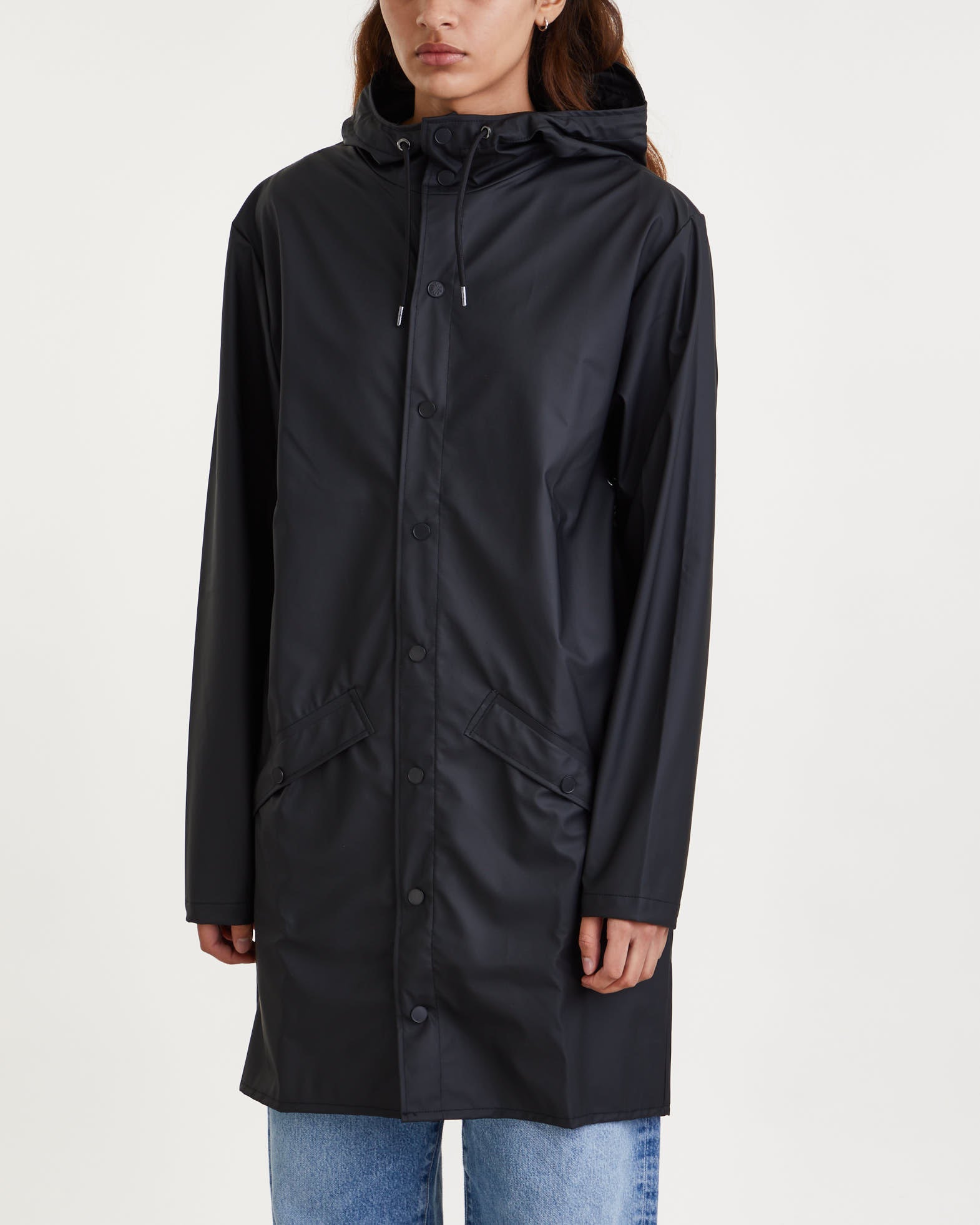 Rains Rain Coat Long Black von Rains