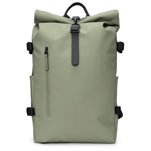 Rains - Rolltop Rucksack Large W3 23 - Daypack Gr 23 l oliv von Rains