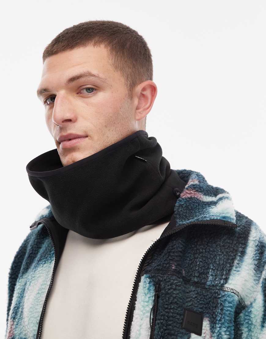 Rains - Schlauchschal aus Fleece in Schwarz von Rains