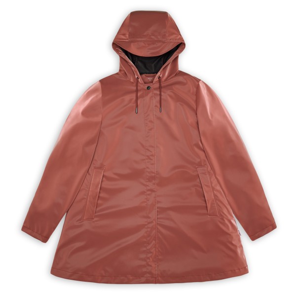 Rains - Women's A-Line W Jacket W3 - Regenjacke Gr L rot von Rains