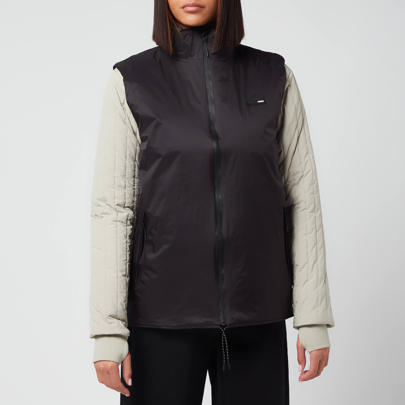 Rains Women's Padded Nylon Vest - Black - L von Rains