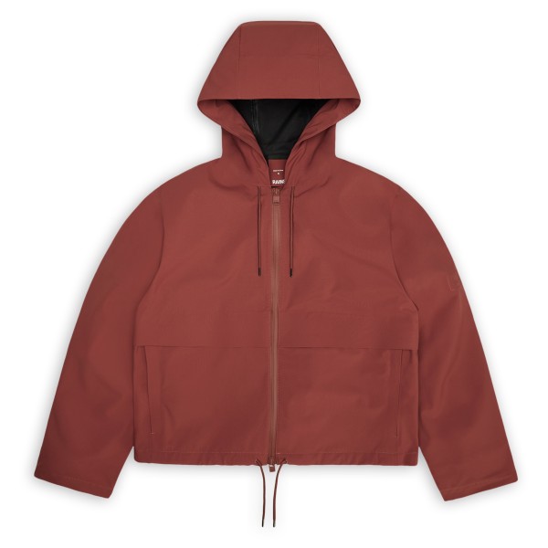 Rains - Women's Suva Hardshell Short String W Jacket - Regenjacke Gr M rot von Rains