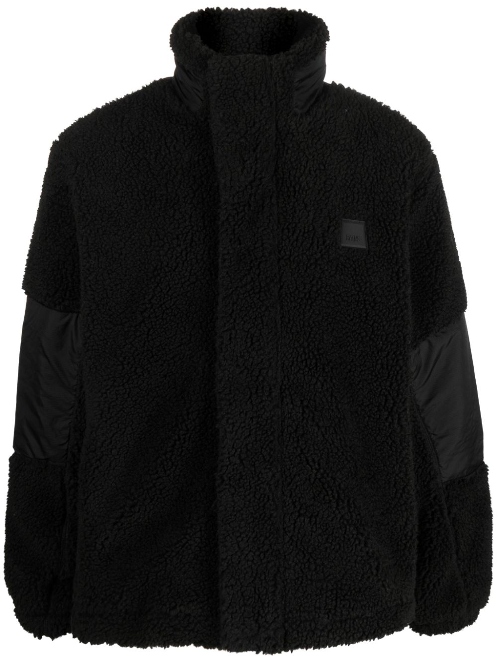 Rains Jacke mit Fleece-Einsätzen - Schwarz von Rains