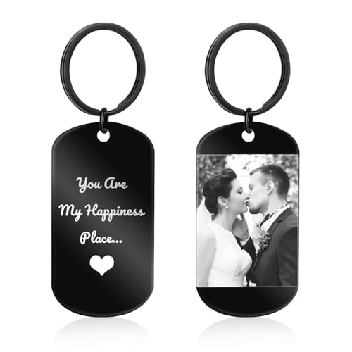 Rainsar Personalisierter Foto-Graviertes Schlüsselanhänger, Schlüsselanhänger Personalisiert mit Bild & Gravur, Einzigartig Geschenke für Männer, Frauen, Papa, Freunde & Partner Rainsar Personalisierter Foto-Graviertes Schlüsselanhänger, Schlüsselanhänger Personalisiert mit Bild & Gravur, Einzigartig Geschenke für Männer, Frauen, Papa, Freunde & Partner von Rainsar
