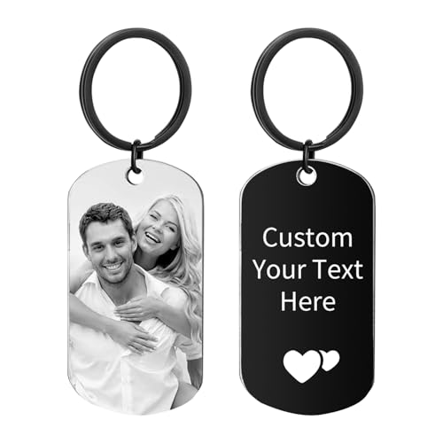 Rainsar Schlüsselanhänger Personalisiert, Personalisierter Schlüsselanhänger mit Foto Gravur Namen, Edelstahl Schlüsselanhänger Selbst Gestalten, Personalisierte Geschenke für Männer, Frauen, Papa Rainsar Schlüsselanhänger Personalisiert, Personalisierter Schlüsselanhänger mit Foto Gravur Namen, Edelstahl Schlüsselanhänger Selbst Gestalten, Personalisierte Geschenke für Männer, Frauen, Papa von Rainsar