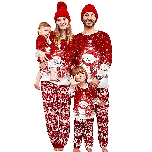 Raiodais Weihnachts Familie Pyjama Set Schlafanzüge Weihnachten Familien Weihnachtspyjama Christmas Pyjama Family Set(#106-Damen, XXL) von Raiodais