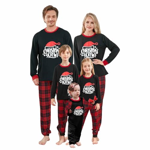 Raiodais Weihnachts Familie Pyjama Set Schlafanzüge Weihnachten Familien Weihnachtspyjama Christmas Pyjama Family Set(#107-Damen, L) von Raiodais