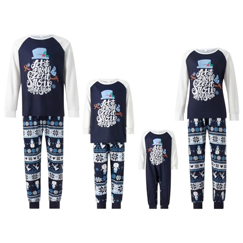 Raiodais Weihnachts Familie Pyjama Set Schlafanzüge Weihnachten Familien Weihnachtspyjama Christmas Pyjama Family Set(#112-Damen, 3XL) von Raiodais