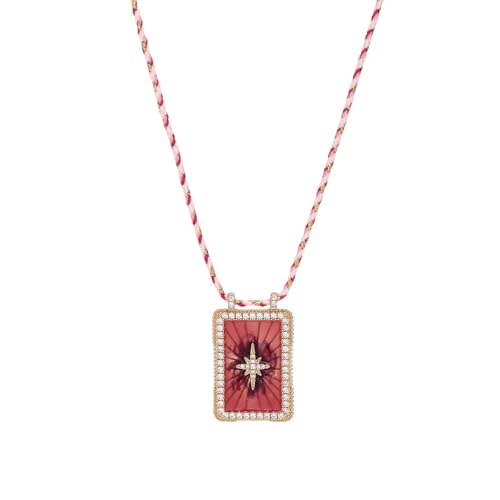Rairu Trendy Tarot Card Themeed Halskette Tarot Card Embleme Halskette Einzigartiger Nackenschmuck Für Date Night Accessorizing Party Accessoire von Rairu