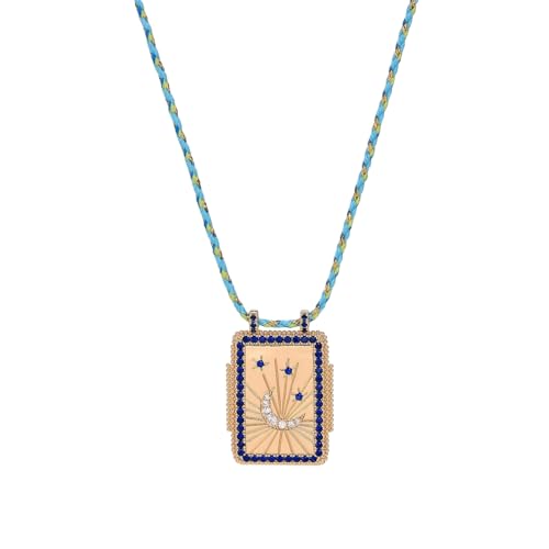 Rairu Trendy Tarot Card Themeed Halskette Tarot Card Embleme Halskette Einzigartiger Nackenschmuck Für Date Night Accessorizing Party Accessoire von Rairu