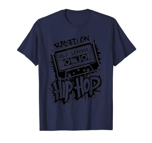 Hip Hop Shirts für Herren Graphic Tees Rapper Rap T-Shirt Hip Hop Shirts für Herren Graphic Tees Rapper Rap T-Shirt von Raised on Old School Cassette Graffiti T-Shirt