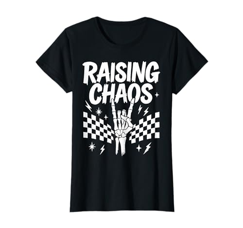 Damen Raising Chaos Skelett Hand Rock Hymne Grafik T-Shirt von Raising Chaos Punk Rock Lifestyle Apparel