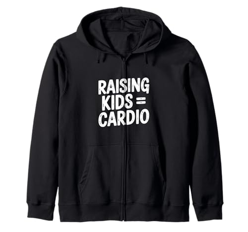 Kinder erziehen = Cardio-Fitness und Elternhumor Kapuzenjacke Kinder erziehen = Cardio-Fitness und Elternhumor Kapuzenjacke von Raising Kids = Cardio Fitness and Parenting Humor
