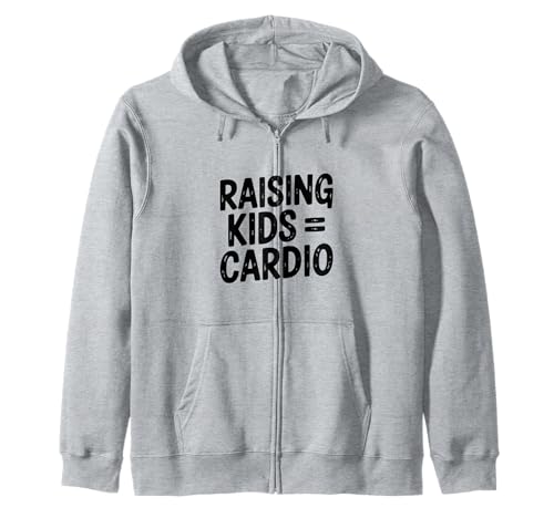 Kinder erziehen = Cardio-Fitness und Elternhumor Kapuzenjacke Kinder erziehen = Cardio-Fitness und Elternhumor Kapuzenjacke von Raising Kids = Cardio Fitness and Parenting Humor