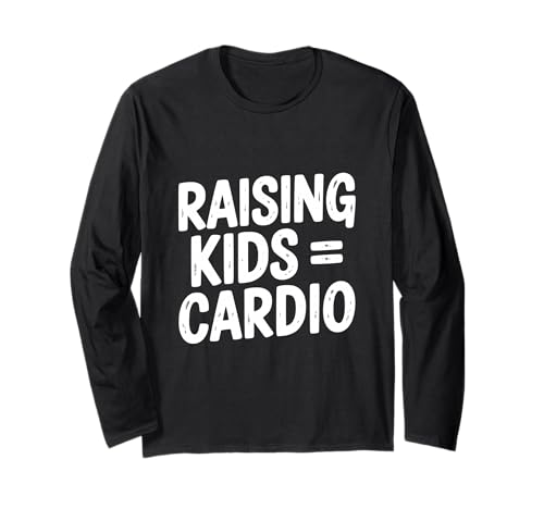 Kinder erziehen = Cardio-Fitness und Elternhumor Langarmshirt Kinder erziehen = Cardio-Fitness und Elternhumor Langarmshirt von Raising Kids = Cardio Fitness and Parenting Humor