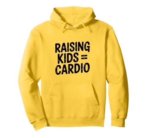 Kinder erziehen = Cardio-Fitness und Elternhumor Pullover Hoodie von Raising Kids = Cardio Fitness and Parenting Humor