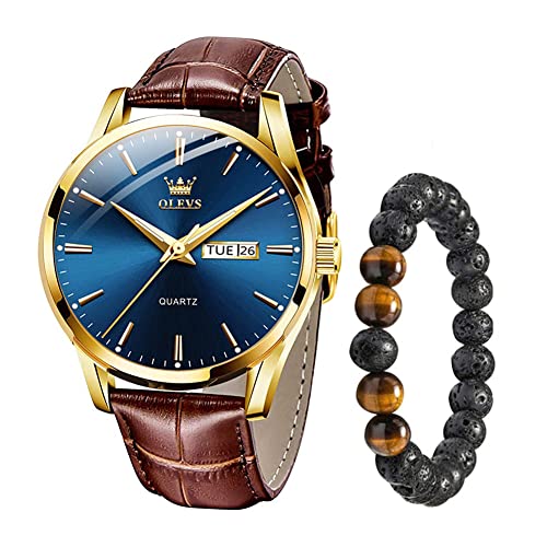 Raitown Herren Armbanduhr Leder Band Wasserdicht Uhr Man Analog Quarz Ultraleicht Männer Uhren Optionales Schwarz Blau Weiß Zifferblatt von Raitown