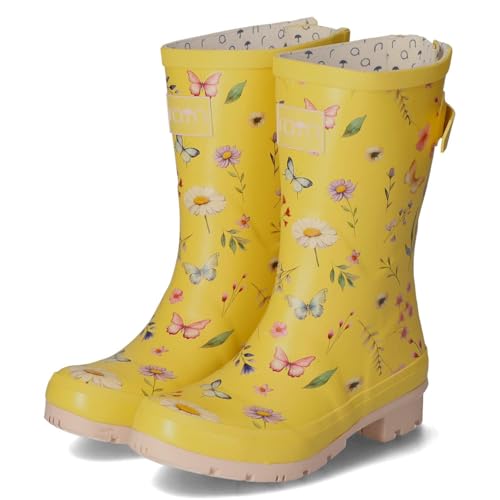 Rajn Damen Gummistiefel Butterfly Gelb Synthetik, Größe:37, Farbauswahl:gelb-Kombi Rajn Damen Gummistiefel Butterfly Gelb Synthetik, Größe:37, Farbauswahl:gelb-Kombi von Rajn