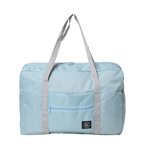 RajoNN RajoNN 2022 Neue Faltbare Nylon-Reisetaschen, Unisex, große Kapazität, Gepäck, Damen, wasserdichte Handtaschen, Herren, Reisetaschen, Sporttaschen (Farbe: Blau1) von RajoNN