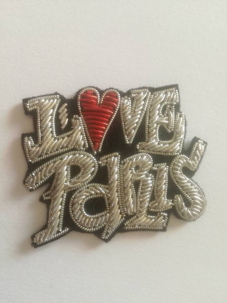 Patch Stickerei Liebe Paris #patch Patch Stickerei Liebe Paris #patch von Rajouboutik