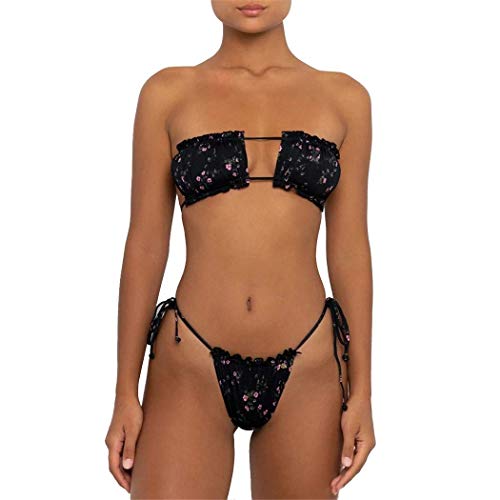 Bikinis Badeanzug Set für Frauen Bademode Triangel Badeanzug Krawatte String Tanga - - Medium von Rajputana