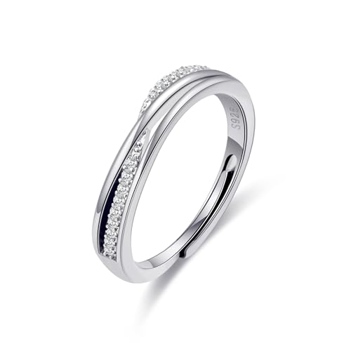 Rajputana Sterling Silber Ring Für Frauen Versprechensring Für Sie Infinity Daumenringe Verstellbare Silberringe Für Frauen von Rajputana