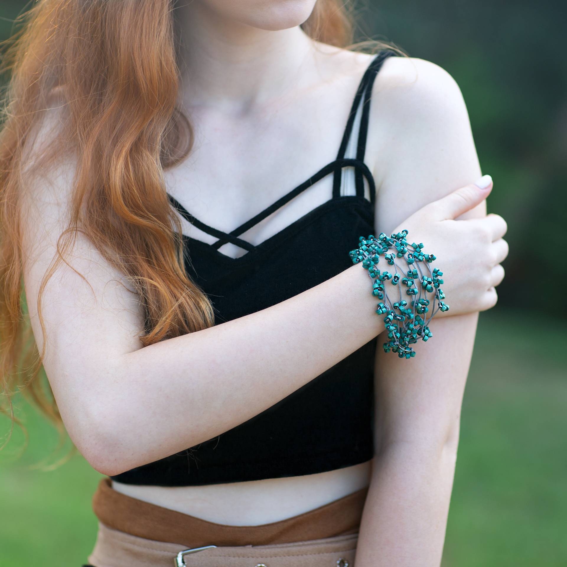 Kirschblüten Armband , Türkis Perlen Wickelarmband Damen Statement Einzigartiges Kirschblüten Armband , Türkis Perlen Wickelarmband Damen Statement Einzigartiges von Rakelika