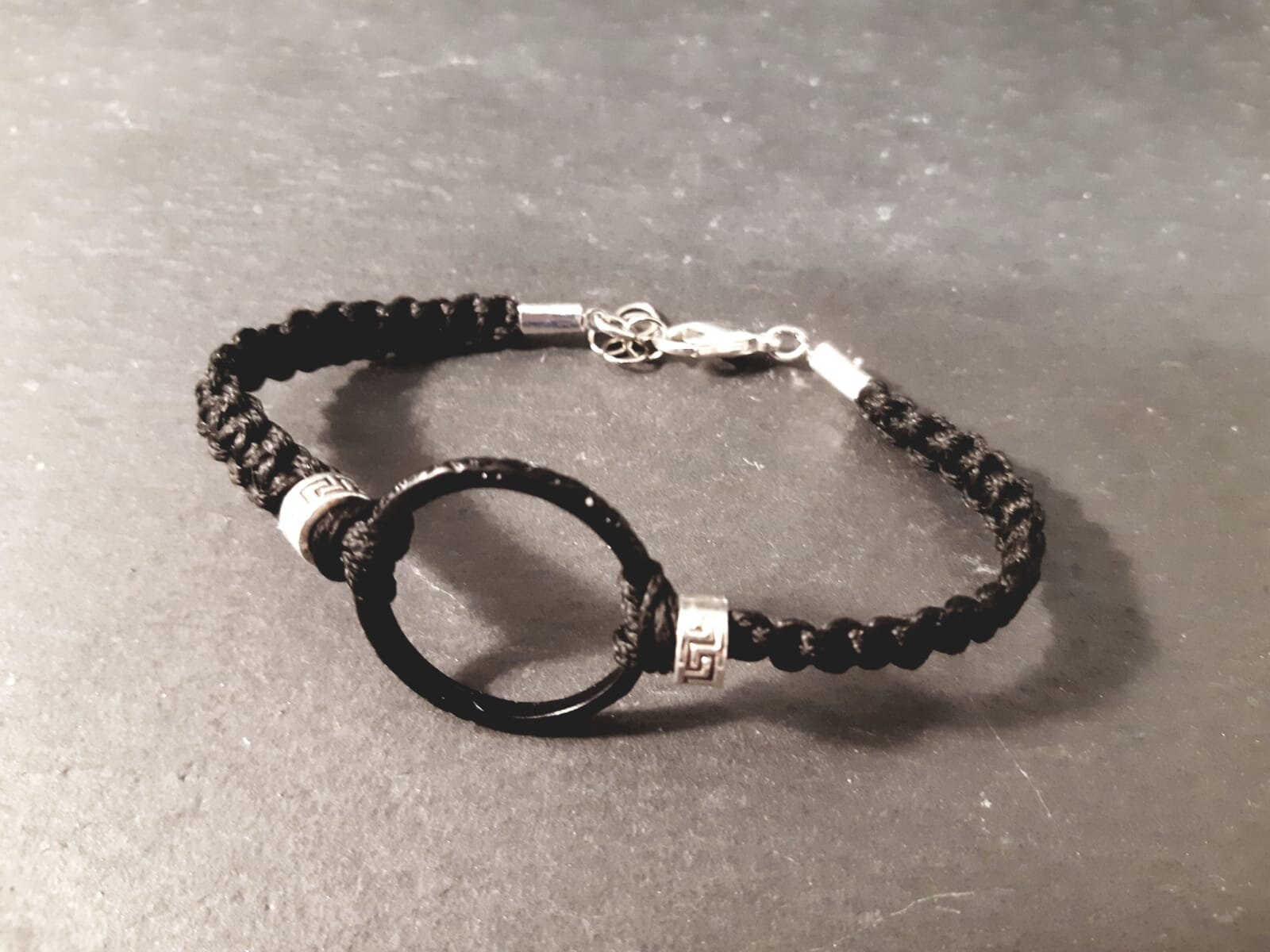 Makramee Armband , Freundschaftsarmband Schwarzes Herrenarmband Makramee Armband , Freundschaftsarmband Schwarzes Herrenarmband von Rakelika