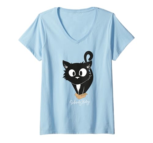 Damen Ralf Schmitz - Hildegard Katze T-Shirt mit V-Ausschnitt Damen Ralf Schmitz - Hildegard Katze T-Shirt mit V-Ausschnitt von Ralf Schmitz