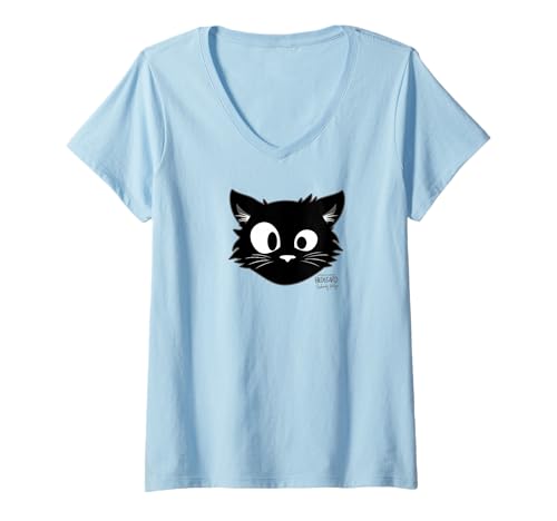 Damen Ralf Schmitz - Katze Hildegard Charakter T-Shirt mit V-Ausschnitt Damen Ralf Schmitz - Katze Hildegard Charakter T-Shirt mit V-Ausschnitt von Ralf Schmitz