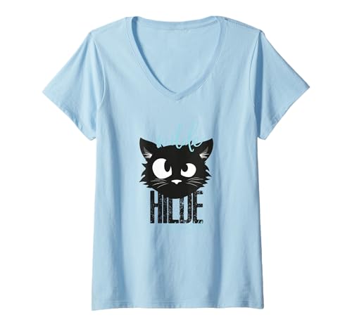 Damen Ralf Schmitz - Wilde Hilde Katze Comedian T-Shirt mit V-Ausschnitt von Ralf Schmitz