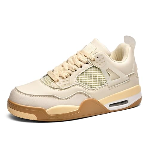 Rallmmo Herren Mode Air 4 Retro Sneaker Damen Schuhe Skateboardschuhe Laufschuhe Turnschuhe mit Luftpolster Walkingschuhe Basketballschuhe High-Top Sportschuhe Outdoor von Rallmmo