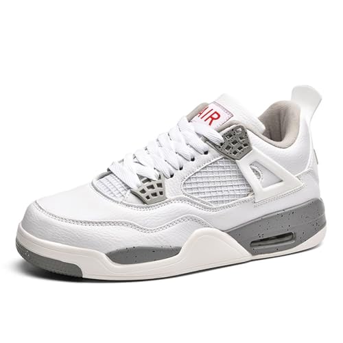 Rallmmo Herren Mode Air 4 Retro Sneaker Damen Schuhe Skateboardschuhe Laufschuhe Turnschuhe mit Luftpolster Walkingschuhe Basketballschuhe High-Top Sportschuhe Outdoor von Rallmmo