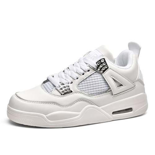 Rallmmo Herren Mode Air 4 Retro Sneaker Damen Schuhe Skateboardschuhe Laufschuhe Turnschuhe mit Luftpolster Walkingschuhe Basketballschuhe High-Top Sportschuhe Outdoor von Rallmmo