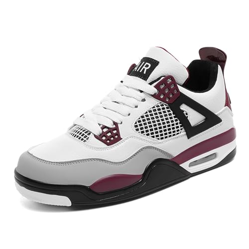 Rallmmo Herren Mode Air 4 Retro Sneaker Damen Schuhe Skateboardschuhe Laufschuhe Turnschuhe mit Luftpolster Walkingschuhe Basketballschuhe High-Top Sportschuhe Outdoor von Rallmmo