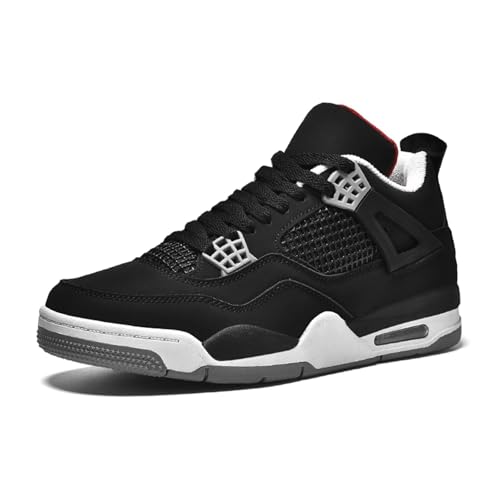 Rallmmo Herren Mode Air 4 Retro Sneaker Damen Schuhe Skateboardschuhe Laufschuhe Turnschuhe mit Luftpolster Walkingschuhe Basketballschuhe High-Top Sportschuhe Outdoor von Rallmmo
