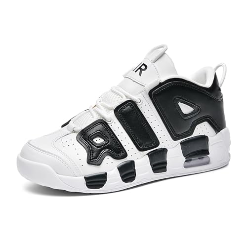 Rallmmo Herren Mode Air More Uptempo Retro Sneaker Damen Schuhe Skateboardschuhe Turnschuhe mit Luftpolster Fitnessschuhe Wanderschuhe Walkingschuhe Basketballschuhe High-Top Sportschuhe Outdoor von Rallmmo