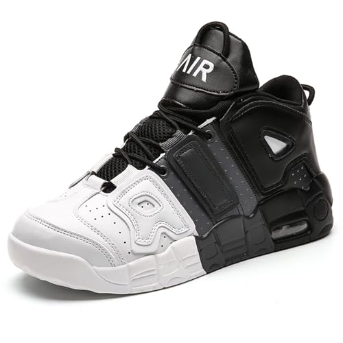 Rallmmo Herren Mode Air More Uptempo Retro Sneaker Damen Schuhe Skateboardschuhe Turnschuhe mit Luftpolster Fitnessschuhe Wanderschuhe Walkingschuhe Basketballschuhe High-Top Sportschuhe Outdoor von Rallmmo