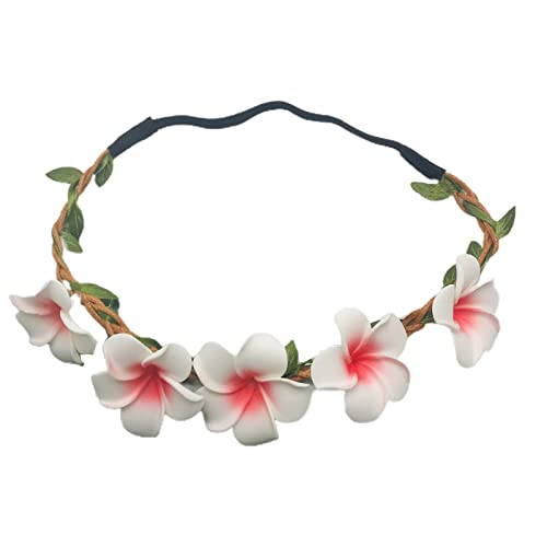 Ralondbey Stirnband Plumeria Blume Stirnband Auffälliges Haarband Braut Stirnband Koreanischer Stil von Ralondbey