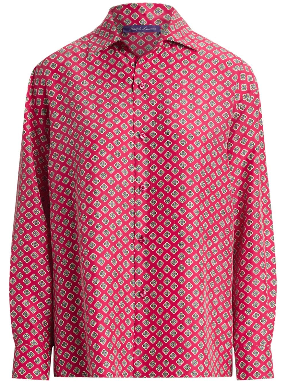 Ralph Lauren Collection Cagney Seidenbluse mit Print - Rosa von Ralph Lauren Collection