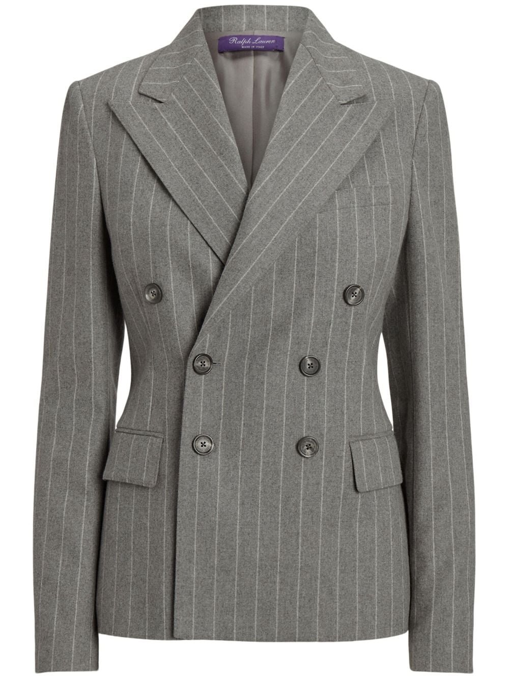 Ralph Lauren Collection Doppelreihiger Blazer mit steigendem Revers - Grau von Ralph Lauren Collection