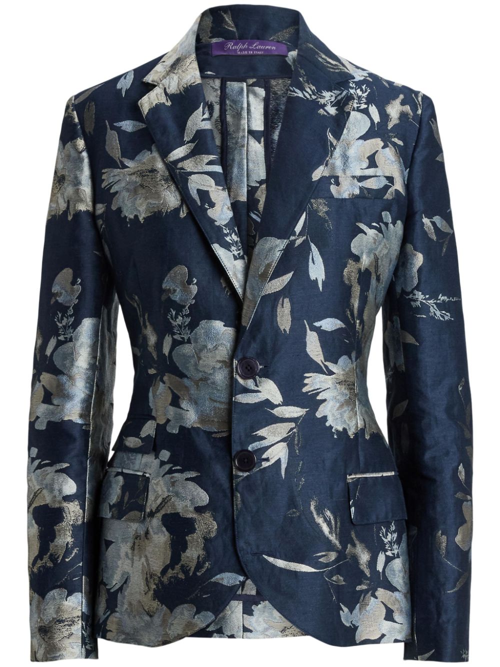 Ralph Lauren Collection Parker Blazer aus Blumenjacquard - Blau von Ralph Lauren Collection