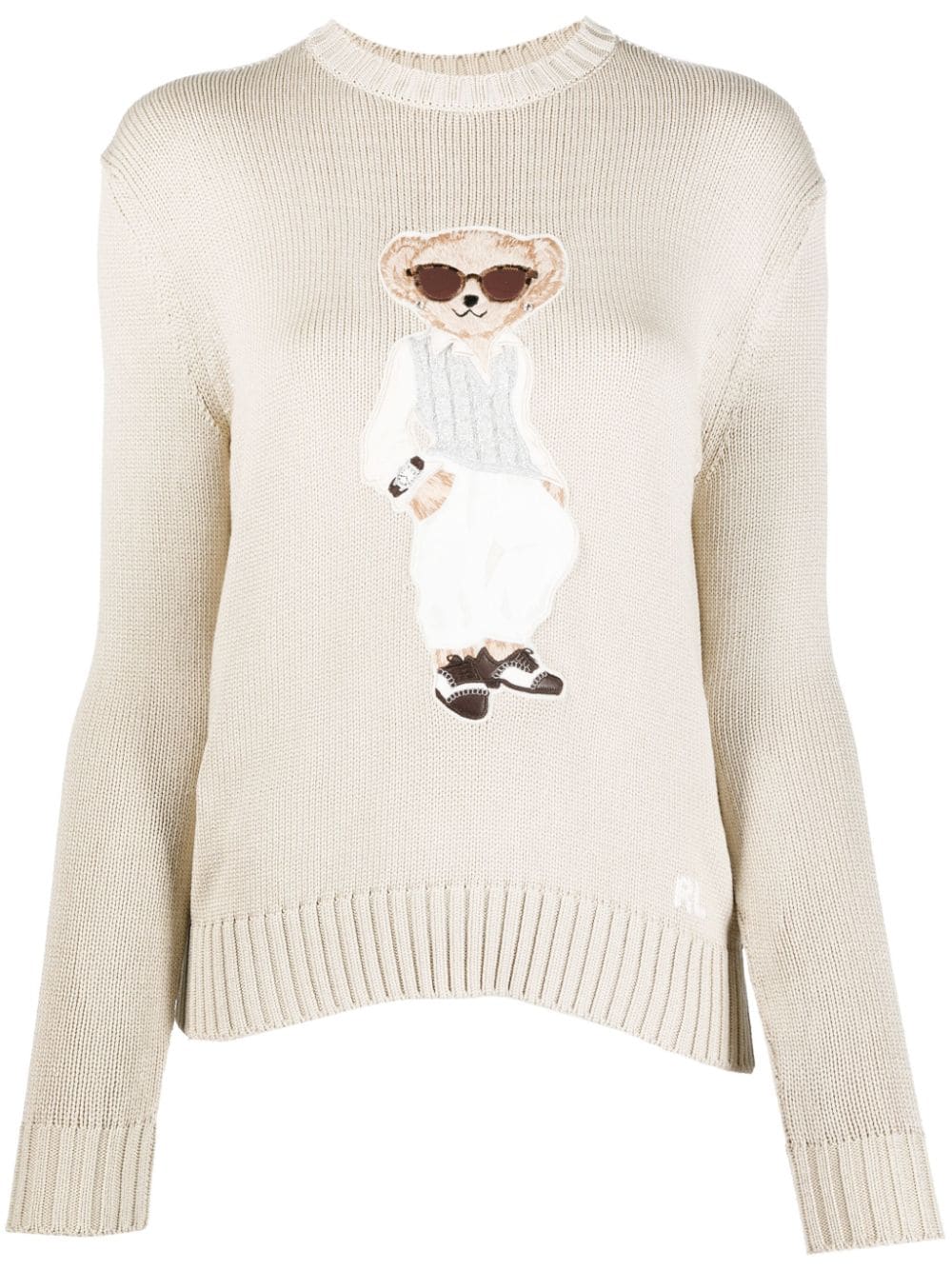 Ralph Lauren Collection Pullover mit Teddy - Nude von Ralph Lauren Collection