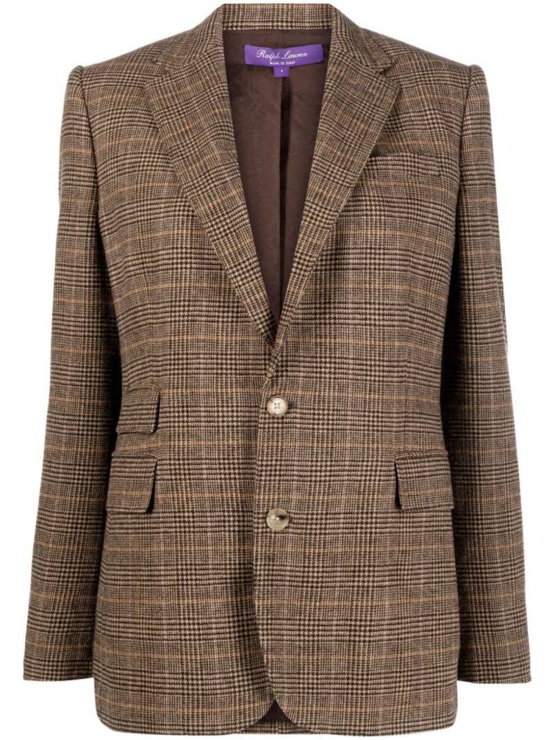 Ralph Lauren Collection Blazer mit Hahnentrittmuster - Braun von Ralph Lauren Collection